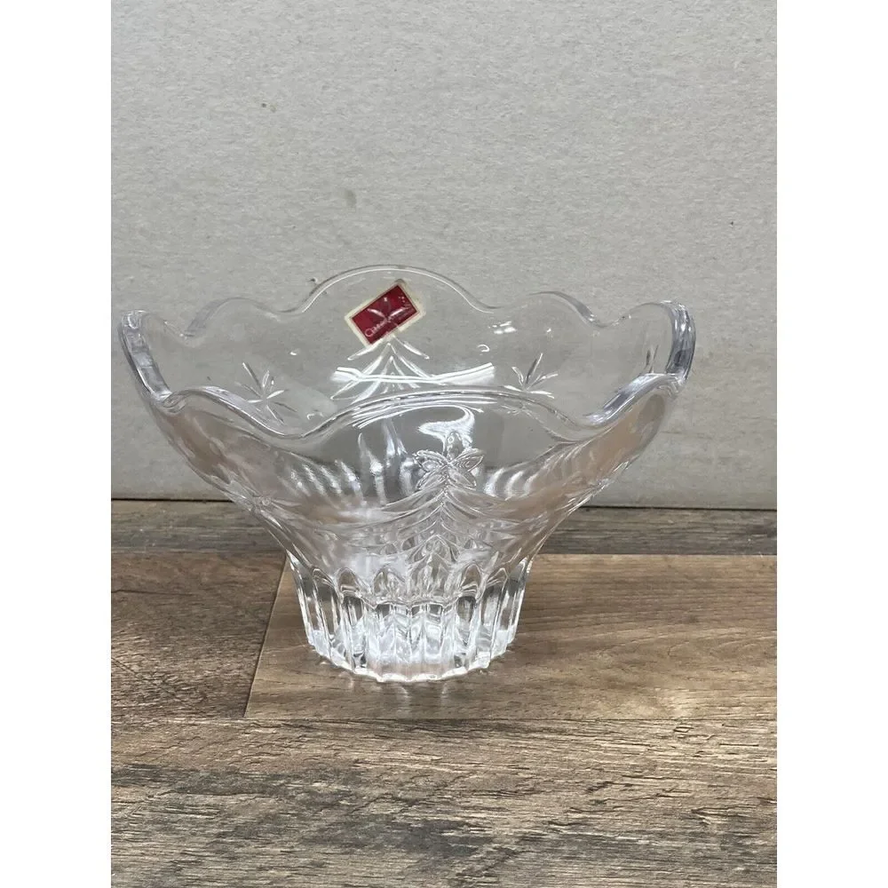 Celebrations by Mikasa Christmas Night Glass‎ Footed Candy Bowl, 6